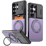 Custodia per telefono con protezione per fotocamera scorrevole, slot per scheda e rotazione a 360 gradi., For Galaxy S26 Ultra 5G, For Galaxy S25 Ultra 5G