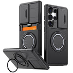 Custodia per telefono con protezione per fotocamera scorrevole, slot per scheda e rotazione a 360 gradi., For Galaxy S26 Ultra 5G, For Galaxy S25 Ultra 5G