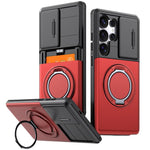Custodia per telefono con protezione per fotocamera scorrevole, slot per scheda e rotazione a 360 gradi., For Galaxy S26 Ultra 5G, For Galaxy S25 Ultra 5G
