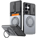 Custodia per telefono con protezione per fotocamera scorrevole, slot per scheda e rotazione a 360 gradi., For Galaxy S26 Ultra 5G, For Galaxy S25 Ultra 5G
