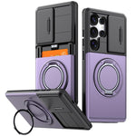 Custodia per telefono con protezione per fotocamera scorrevole, slot per scheda e rotazione a 360 gradi., For Galaxy S26 Ultra 5G, For Galaxy S25 Ultra 5G