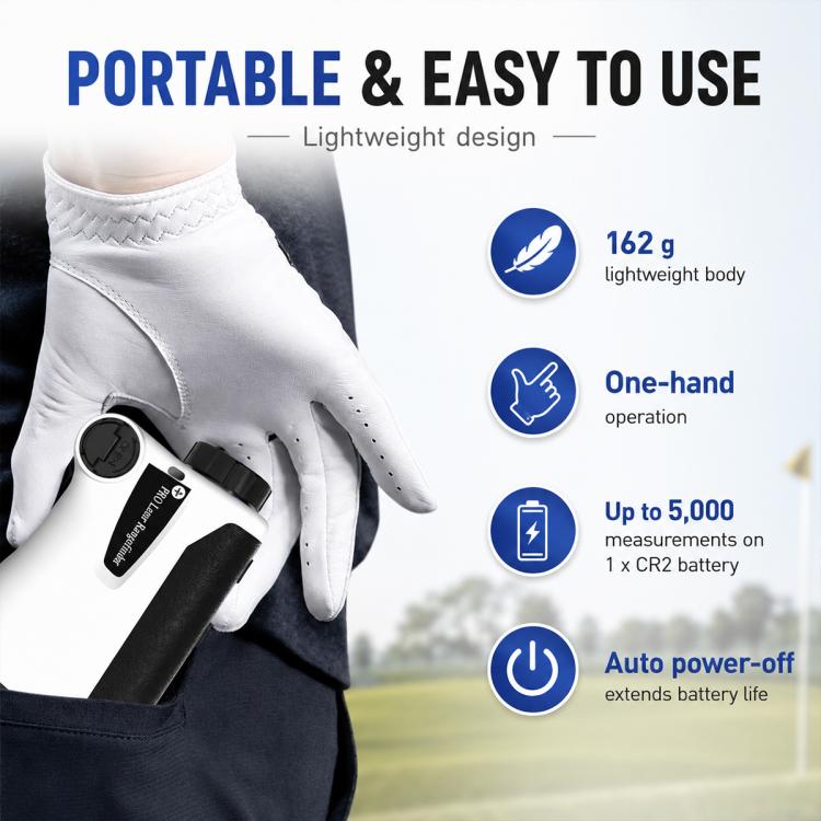 Tachimetro laser portatile HD misuratore distanza 400-1500m