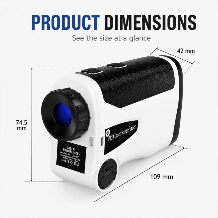 Tachimetro laser portatile HD misuratore distanza 400-1500m