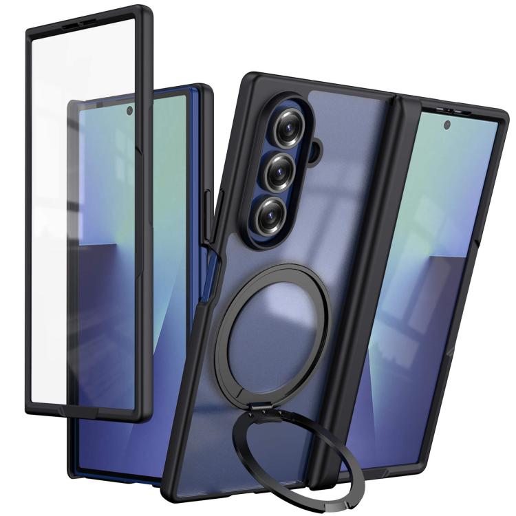 Cerniera girevole a 360°, supporto ad anello magnetico, pellicola protettiva integrata per la custodia del telefono., For  Galaxy Z Fold8 5G, For Galaxy Z Fold8 Ultra 5G, For Galaxy Z Fold7 5G