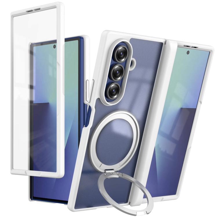 Cerniera girevole a 360°, supporto ad anello magnetico, pellicola protettiva integrata per la custodia del telefono., For  Galaxy Z Fold8 5G, For Galaxy Z Fold8 Ultra 5G, For Galaxy Z Fold7 5G