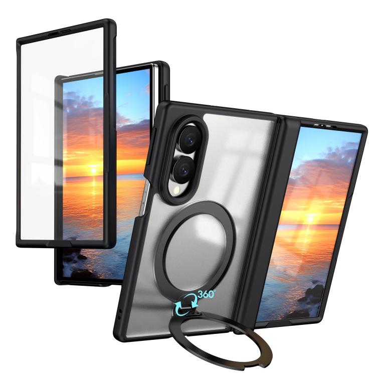 Cerniera girevole a 360°, supporto ad anello magnetico, pellicola protettiva integrata per la custodia del telefono., For  Galaxy Z Fold8 5G, For Galaxy Z Fold8 Ultra 5G, For Galaxy Z Fold7 5G