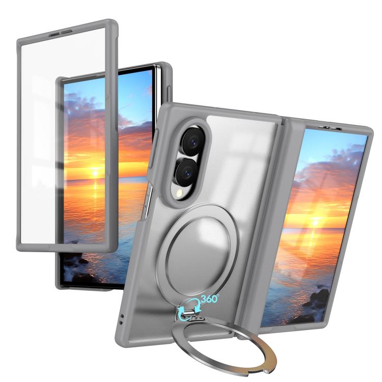 Cerniera girevole a 360°, supporto ad anello magnetico, pellicola protettiva integrata per la custodia del telefono., For  Galaxy Z Fold8 5G, For Galaxy Z Fold8 Ultra 5G, For Galaxy Z Fold7 5G