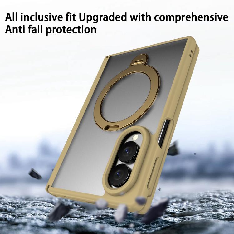 Custodia per telefono con anello magnetico girevole a 360°, senza pellicola protettiva., For  Galaxy Z Fold8 5G, For Galaxy Z Fold8 Ultra 5G, For Galaxy Z Fold7 5G