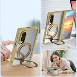 Custodia per telefono con anello magnetico girevole a 360°, senza pellicola protettiva., For  Galaxy Z Fold8 5G, For Galaxy Z Fold8 Ultra 5G, For Galaxy Z Fold7 5G