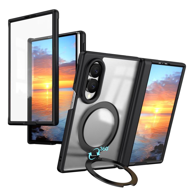 Custodia per telefono con anello magnetico girevole a 360°, senza pellicola protettiva., For  Galaxy Z Fold8 5G, For Galaxy Z Fold8 Ultra 5G, For Galaxy Z Fold7 5G