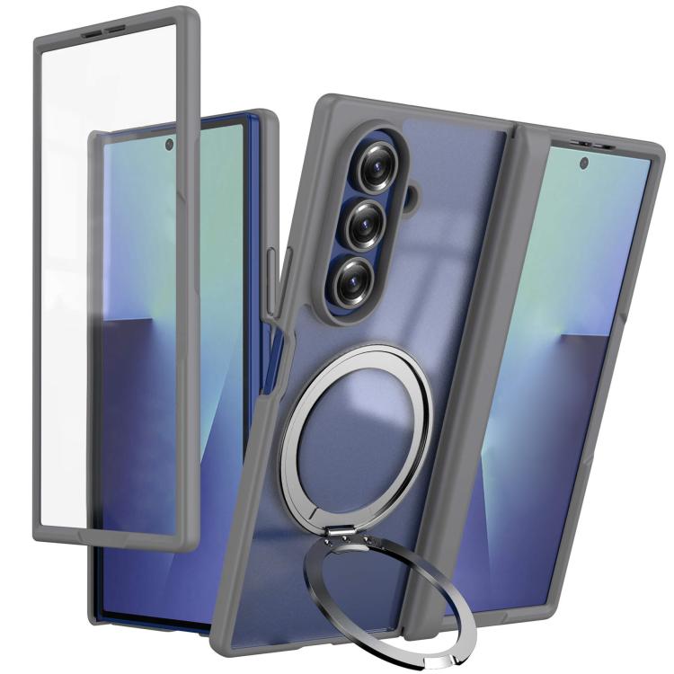 Custodia per telefono con anello magnetico girevole a 360°, senza pellicola protettiva., For  Galaxy Z Fold8 5G, For Galaxy Z Fold8 Ultra 5G, For Galaxy Z Fold7 5G