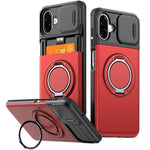 Custodia per telefono con protezione per fotocamera scorrevole, slot per scheda e rotazione a 360 gradi., For Galaxy A56 5G / A37 5G / A27 5G, For Galaxy A06 / A07