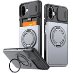 Custodia per telefono con protezione per fotocamera scorrevole, slot per scheda e rotazione a 360 gradi., For Galaxy A56 5G / A37 5G / A27 5G, For Galaxy A06 / A07