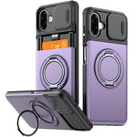 Custodia per telefono con protezione per fotocamera scorrevole, slot per scheda e rotazione a 360 gradi., For Galaxy A56 5G / A37 5G / A27 5G, For Galaxy A06 / A07