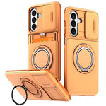 Custodia per telefono con protezione per fotocamera scorrevole, slot per scheda e rotazione a 360 gradi., For Galaxy A56 5G / A37 5G / A27 5G, For Galaxy A06 / A07