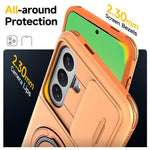 Custodia per telefono con protezione per fotocamera scorrevole, slot per scheda e rotazione a 360 gradi., For Galaxy A56 5G / A37 5G / A27 5G, For Galaxy A06 / A07