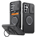 Custodia per telefono con protezione per fotocamera scorrevole, slot per scheda e rotazione a 360 gradi., For Galaxy A56 5G / A37 5G / A27 5G, For Galaxy A06 / A07