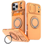 Custodia per telefono con protezione per fotocamera scorrevole, slot per scheda e rotazione a 360 gradi., For iPhone 17 Pro Max, For iPhone 17, For iPhone 16 Pro Max