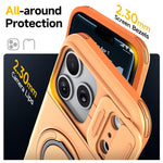 Custodia per telefono con protezione per fotocamera scorrevole, slot per scheda e rotazione a 360 gradi., For iPhone 17 Pro Max, For iPhone 17, For iPhone 16 Pro Max
