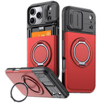 Custodia per telefono con protezione per fotocamera scorrevole, slot per scheda e rotazione a 360 gradi., For iPhone 17 Pro Max, For iPhone 17, For iPhone 16 Pro Max