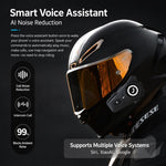 Casco moto Bluetooth wireless con riduzione rumore IPX6