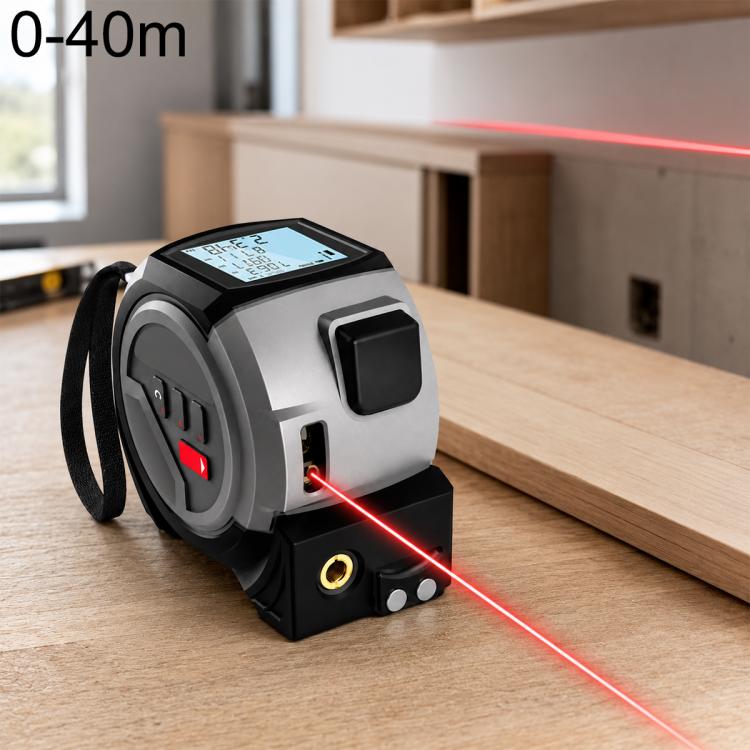 Telemetro laser portatile 3 in 1 con metro a nastro 5 m