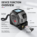 Telemetro laser portatile 3 in 1 con metro a nastro 5 m