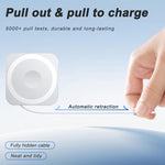 Caricabatterie wireless magnetico 3 in 1 da 15 W con cavo Type-C retrattile