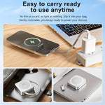Caricabatterie wireless magnetico 3 in 1 da 15 W con cavo Type-C retrattile