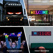 Schermo a matrice LED flessibile ultra sottile e impermeabile Demon Eye Car, 16 x 32 USB set, 16 x 64 USB set, 20 x 64 USB set, 16 x 96 USB set