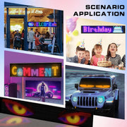 Schermo a matrice LED flessibile ultra sottile e impermeabile Demon Eye Car, 16 x 32 USB set, 16 x 64 USB set, 20 x 64 USB set, 16 x 96 USB set