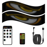 Schermo a matrice LED flessibile ultra sottile e impermeabile Demon Eye Car, 16 x 32 USB set, 16 x 64 USB set, 20 x 64 USB set, 16 x 96 USB set