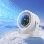 Ventilatore da tavolo a doppia canalizzazione con display digital