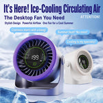 Ventilatore da tavolo a doppia canalizzazione con display digital