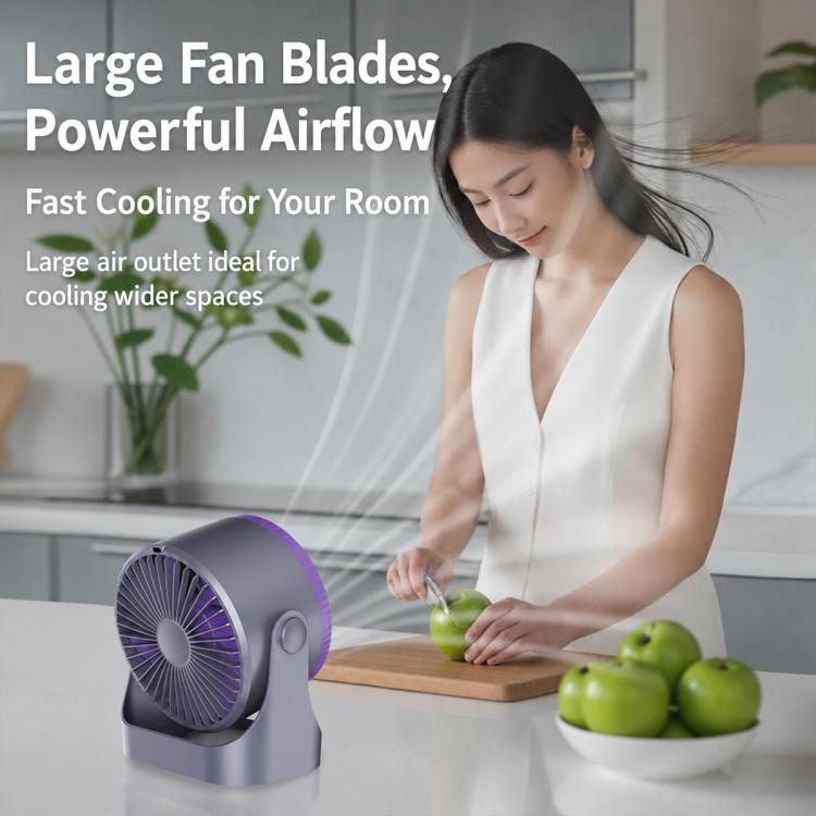 Ventilatore da tavolo a doppia canalizzazione con display digital