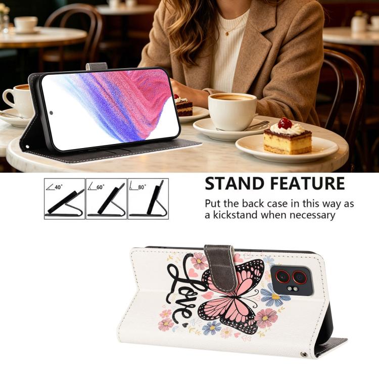 CH002 Custodia per telefono in pelle vegana con fibbia e disegno colorato, For Galaxy XCover7 Pro, For Galaxy XCover7