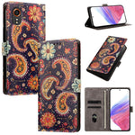 CH002 Custodia per telefono in pelle vegana con fibbia e disegno colorato, For Galaxy XCover7 Pro, For Galaxy XCover7