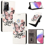 CH002 Custodia per telefono in pelle vegana con fibbia e disegno colorato, For Galaxy Note20 Ultra 5G, For Galaxy Note20 5G