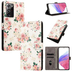 CH002 Custodia per telefono in pelle vegana con fibbia e disegno colorato, For Galaxy Note20 Ultra 5G, For Galaxy Note20 5G