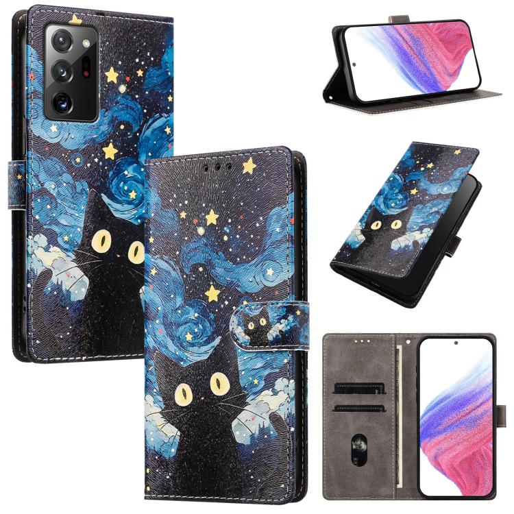CH002 Custodia per telefono in pelle vegana con fibbia e disegno colorato, For Galaxy Note20 Ultra 5G, For Galaxy Note20 5G