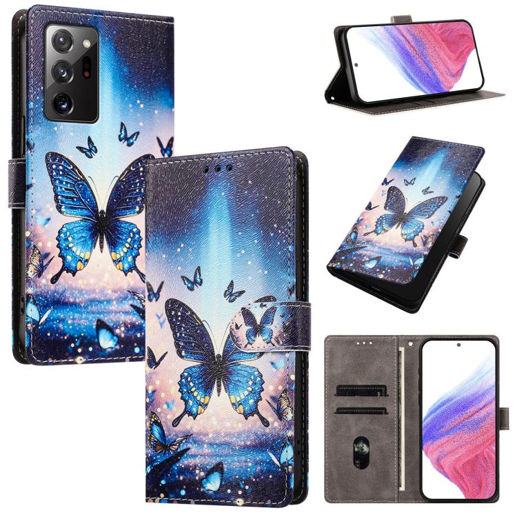CH002 Custodia per telefono in pelle vegana con fibbia e disegno colorato, For Galaxy Note20 Ultra 5G, For Galaxy Note20 5G