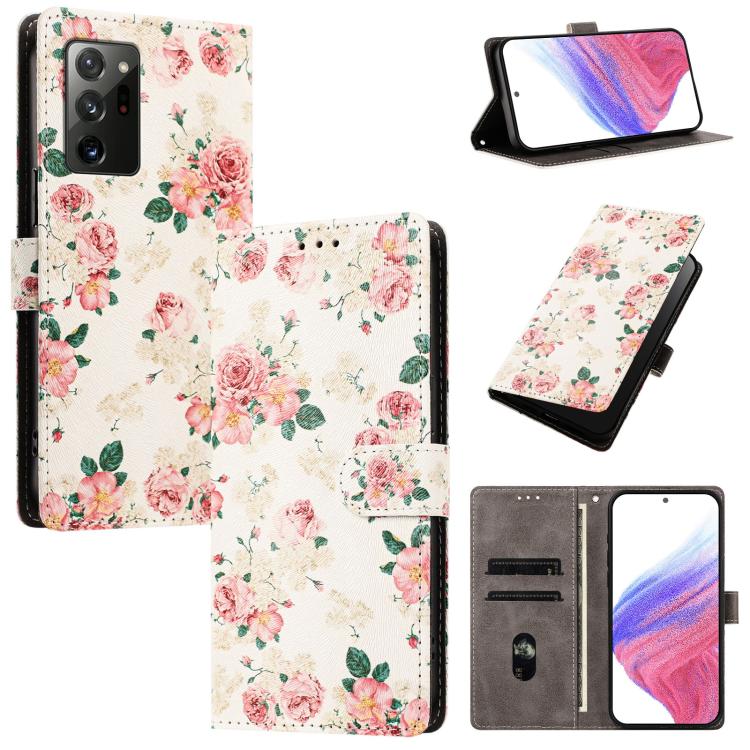 CH002 Custodia per telefono in pelle vegana con fibbia e disegno colorato, For Galaxy Note20 Ultra 5G, For Galaxy Note20 5G