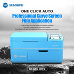 SUNSHINE C3 Mix Ultra Macchina da taglio e laminazione intelligente a vuoto da 12,9 pollici con posizionamento automatico e polimerizzazione UV, AU Plug, EU Plug, UK Plug, US Plug