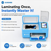 SUNSHINE C3 Mix Ultra Macchina da taglio e laminazione intelligente a vuoto da 12,9 pollici con posizionamento automatico e polimerizzazione UV, AU Plug, EU Plug, UK Plug, US Plug