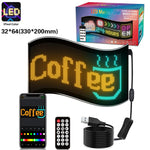 Schermo pubblicitario LED flessibile USB 32x64-32x192 pixel