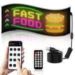 Schermo pubblicitario LED flessibile USB 32x64-32x192 pixel