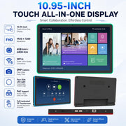 WA1109T Schermo touch screen HD da 10,95 pollici per segnaletica digitale con retroilluminazione, 4 GB + 64 GB, Android 14, processore RK3576S Quad Core, EU Plug, UK Plug, US Plug