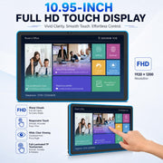 WA1109T Schermo touch screen HD da 10,95 pollici per segnaletica digitale con retroilluminazione, 4 GB + 64 GB, Android 14, processore RK3576S Quad Core, EU Plug, UK Plug, US Plug
