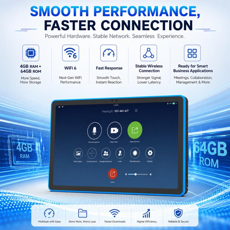 Schermo touch screen HD 10,95" Android 14 RK3576S Quad Core