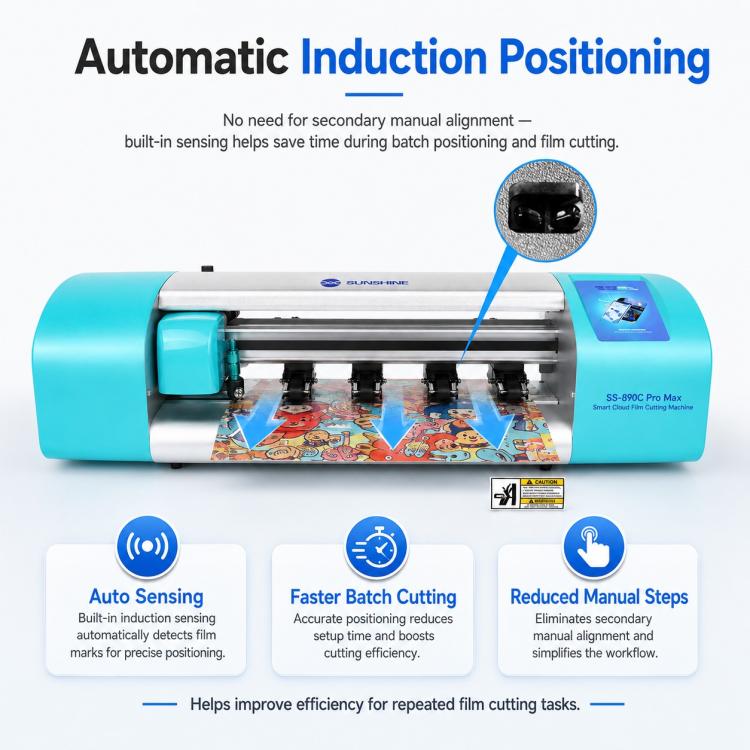 SUNSHINE SS-890C Pro Max Macchina da taglio automatica a doppia intelligenza per pellicole idrogel flessibili da 16 pollici, AU Plug, EU Plug, UK Plug, US Plug